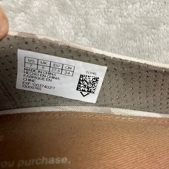 TOMS Stella Peep Toe Wedge Heels, Camo Neutral, Size 7 - Picture 7 of 9